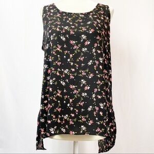 EXPRESS Scoop Neck Open Back Tank Top Shirt Blouse
